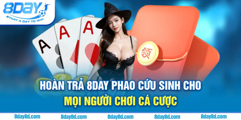Hoàn trả 8day - Chiếc phao cứu sinh cho các cược thủ